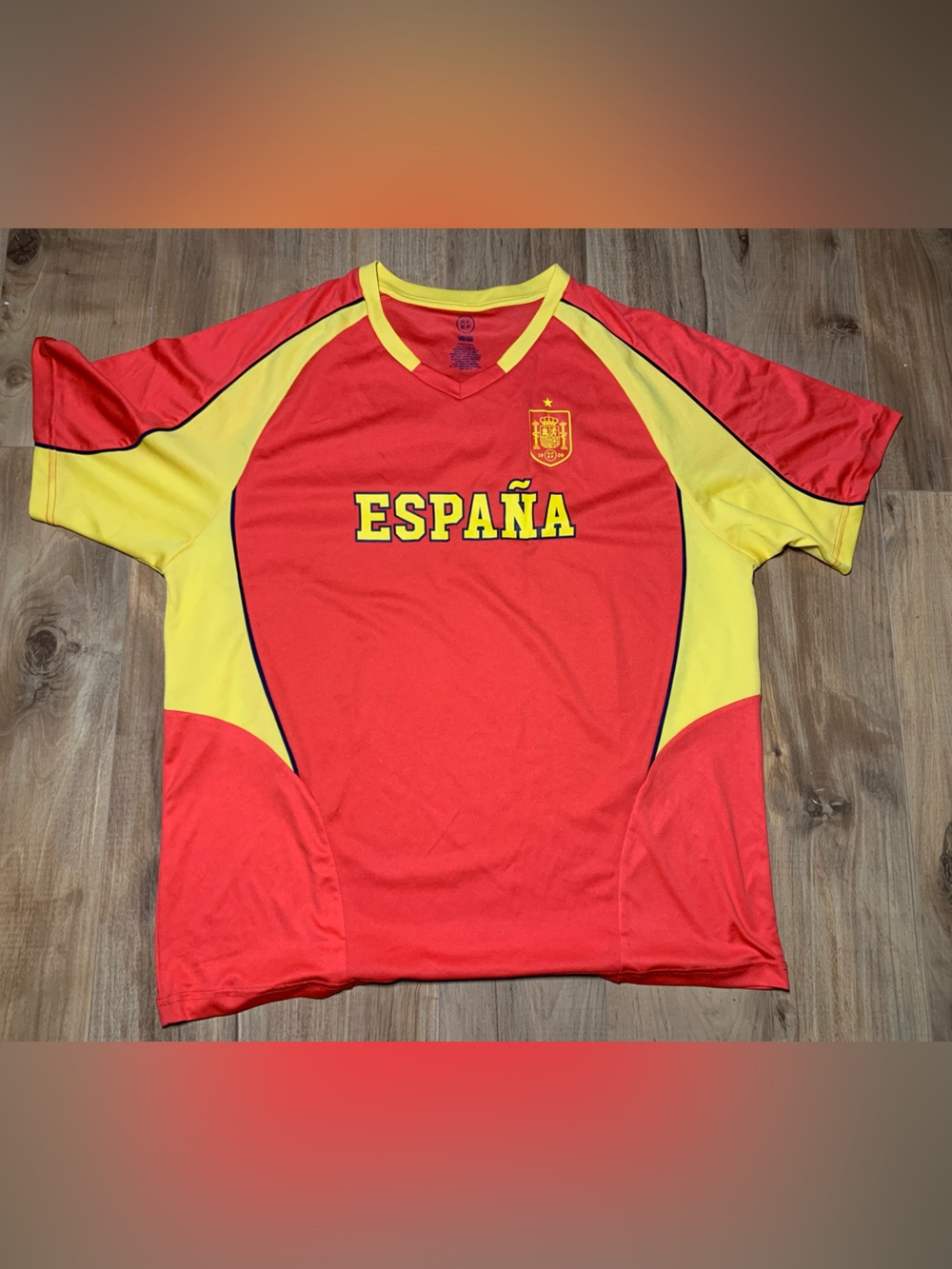 Spain National Team Red & Yellow Soccer Jersey - España Crest